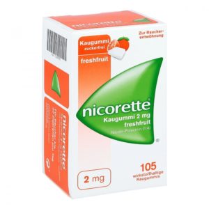 Nicorette 2 mg freshfruit nikotinkaugummi test